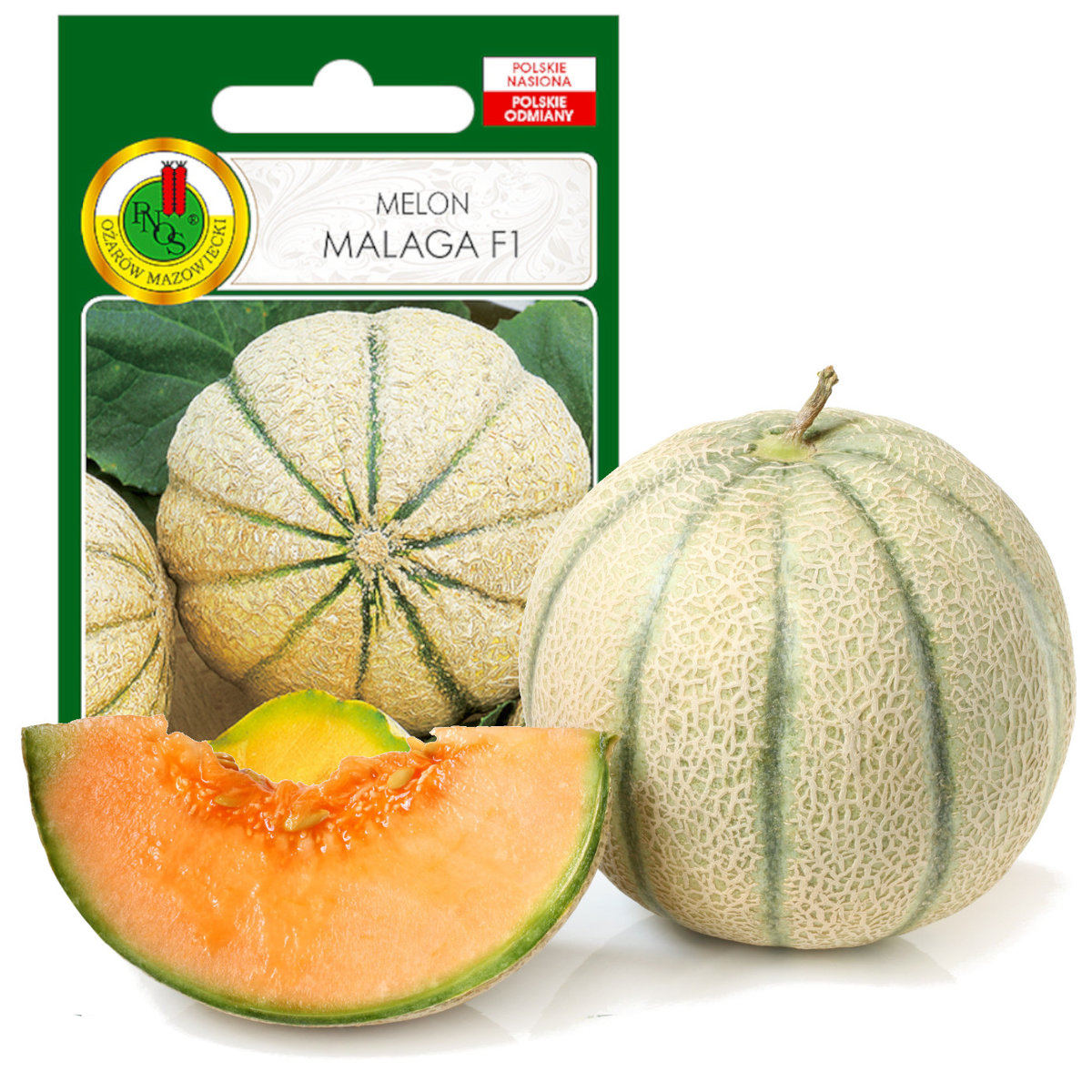 Melon Malaga F1 Wczesny Smaczny Nasiona Bez Gmo 1G