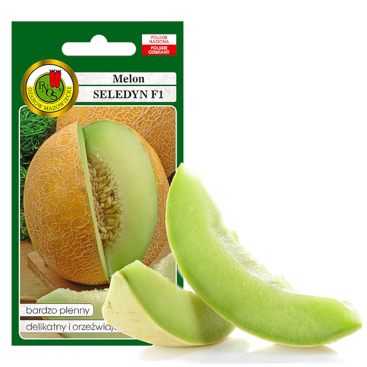 Melon Seledyn Delikatny Smak Nasiona Bez Gmo 1G