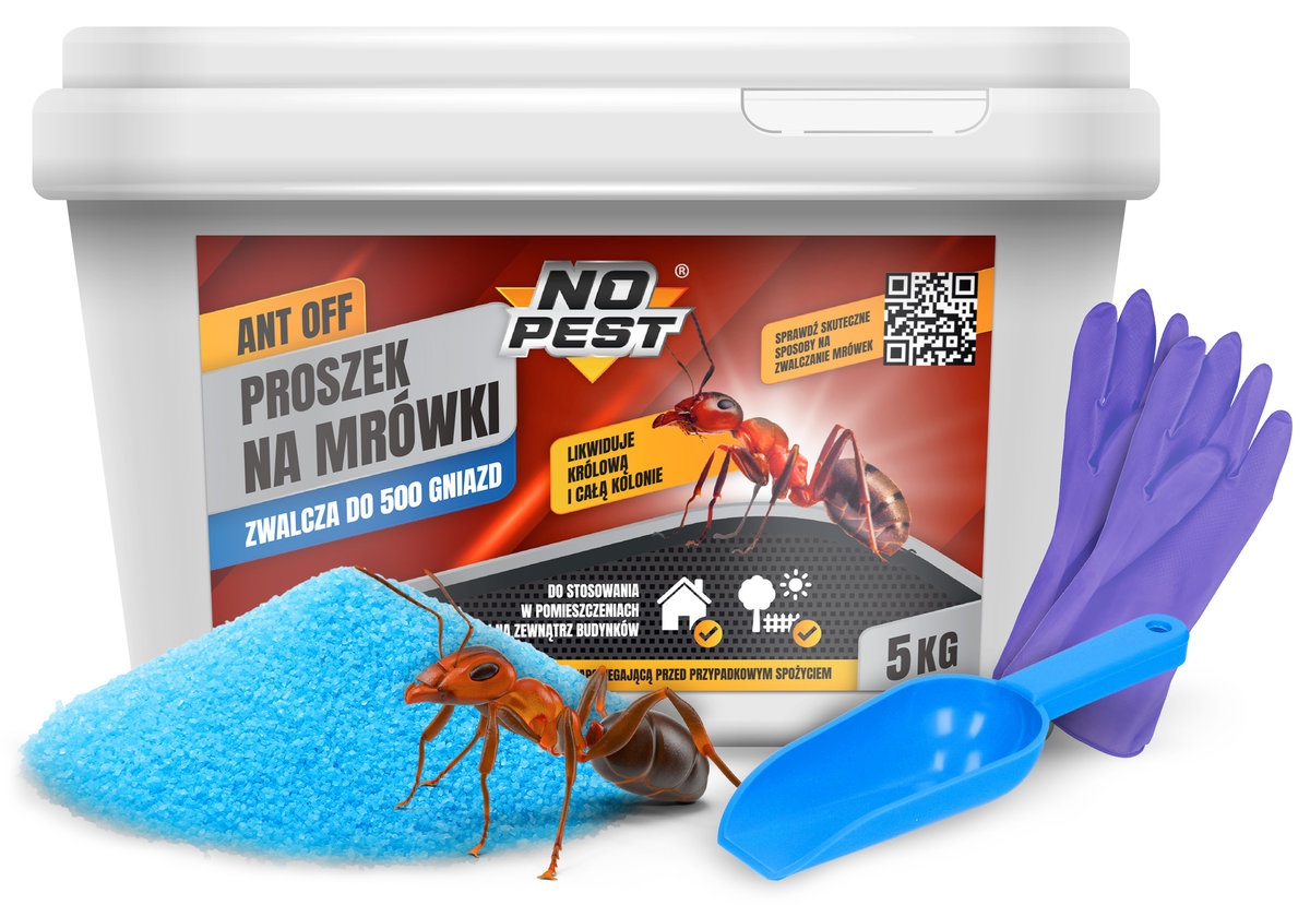 Proszek NO PEST na Mrówki 5kg Preparat Formuła Środek na Mrówki Mrowiska i Gniazda Mrówek
