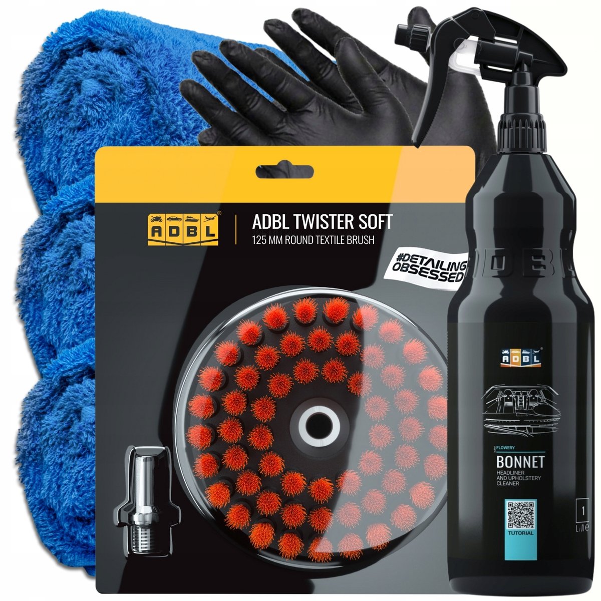 ADBL BONNET 1L + SZCZOTKA DO CZYSZCZENIA TAPICERKI