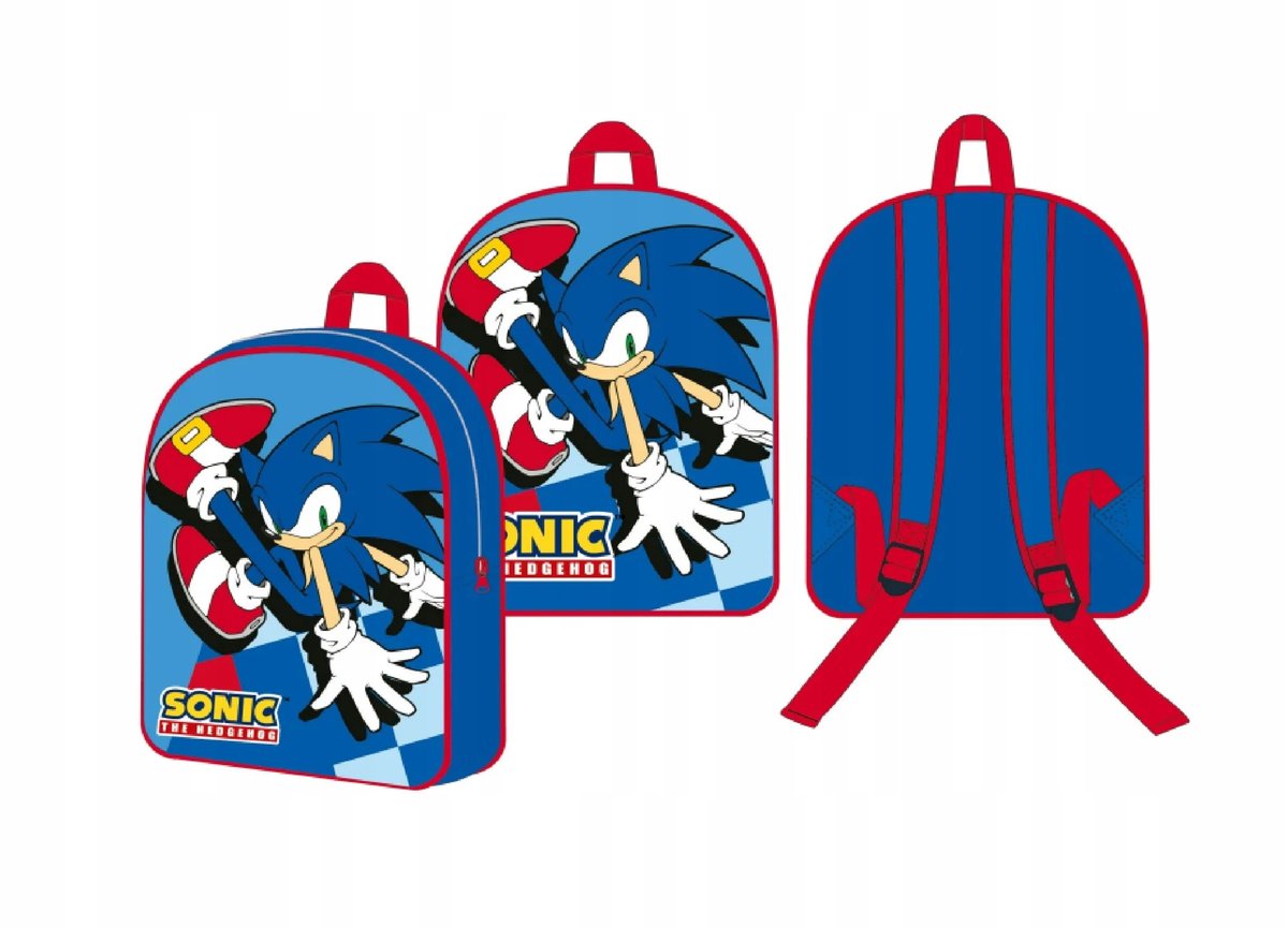 Plecak dla przedszkolaka dziewczynki i chłopca Fashion UK Sonic
