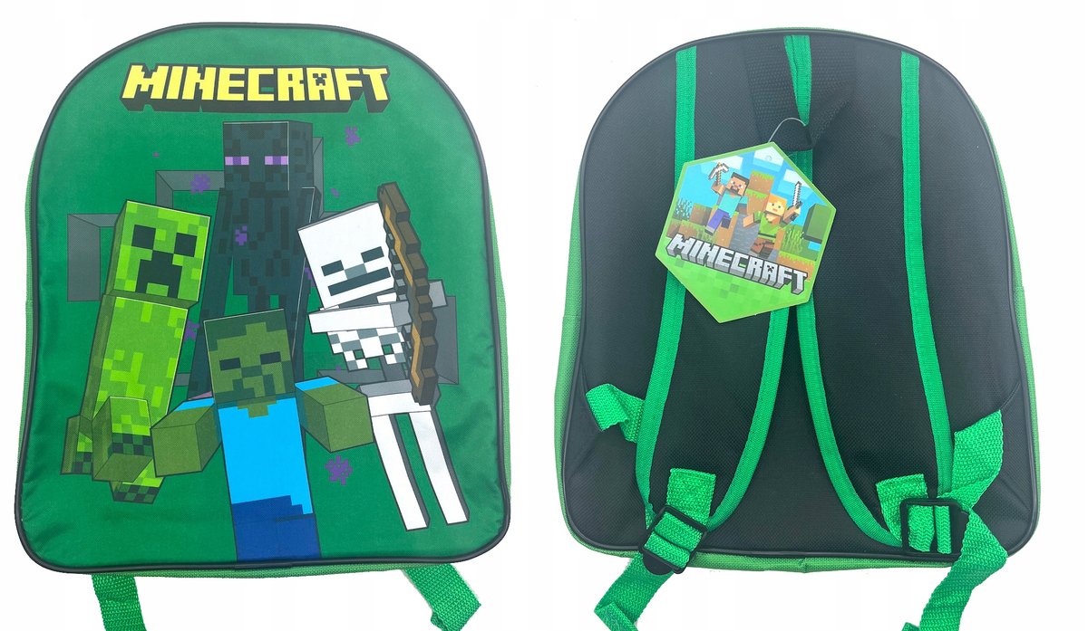 Plecak dla przedszkolaka dziewczynki i chłopca Fashion UK Minecraft