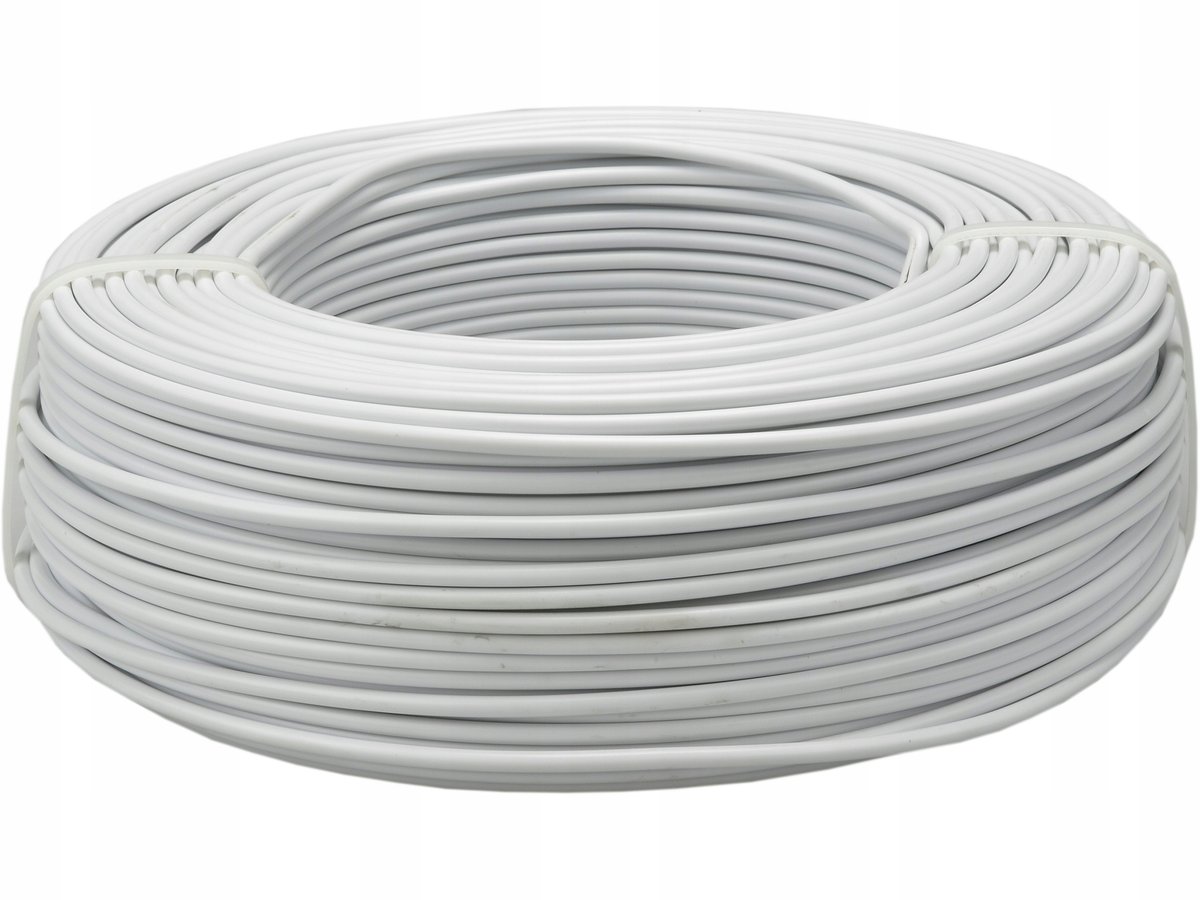 Kabel przewód drut DY 750V 0,5mm2 biały 100m