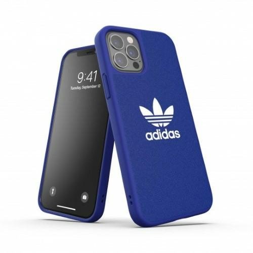 Adidas Moulded Case Canvas etui pokrowiec do iPhone 12/12 Pro niebieski/power blue 42266