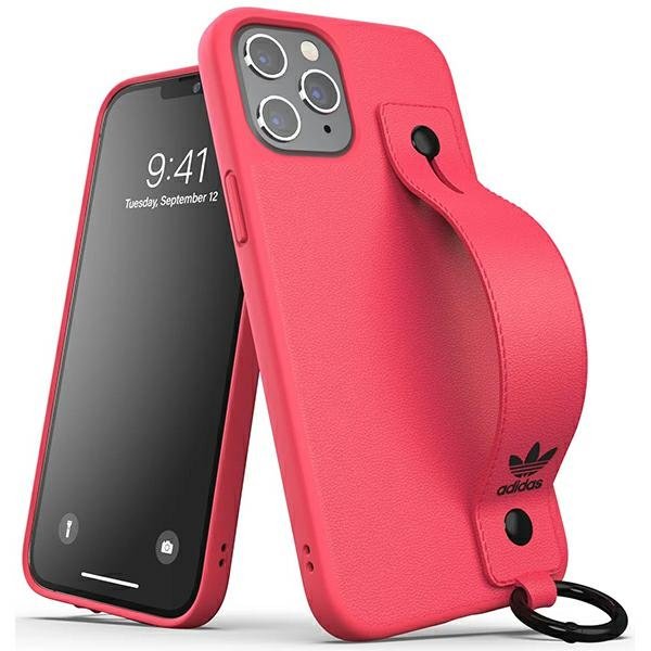 Adidas OR Hand Strap Case etui obudowa do iPhone 12 Pro Max różowy/signal pink 42398