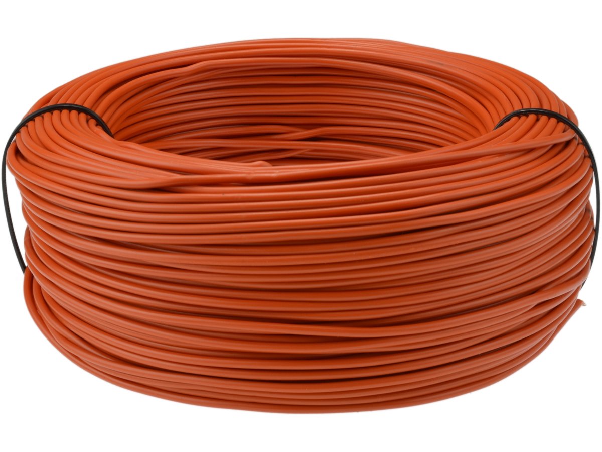 Elektrokabel Przewód okrągły LGY 1x1,5 pomarańczowy 450/750V 5907702813752