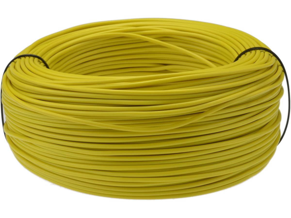 Elektrokabel Przewód okrągły LGY 1x1,5 żółty 450/750V LGY 1x1,5 ŻÓŁ