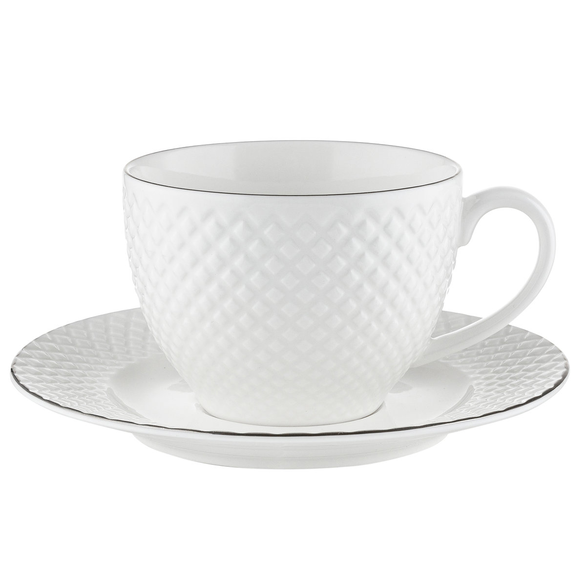 Filiżanka ze spodkiem Florina Tiffany Platinium 260 ml