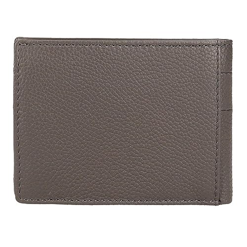 Pepe Jeans Checkbox Poziomy portfel z portmonetką Szary 11x8x1 cms Skóra, Szary, Talla única, Portfel poziomy z portmonetką