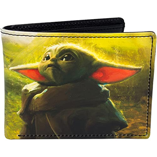 Concept One Star Wars Mandalorian Grogu Bifold portfel w dekoracyjnej puszce blaszanej, wiele