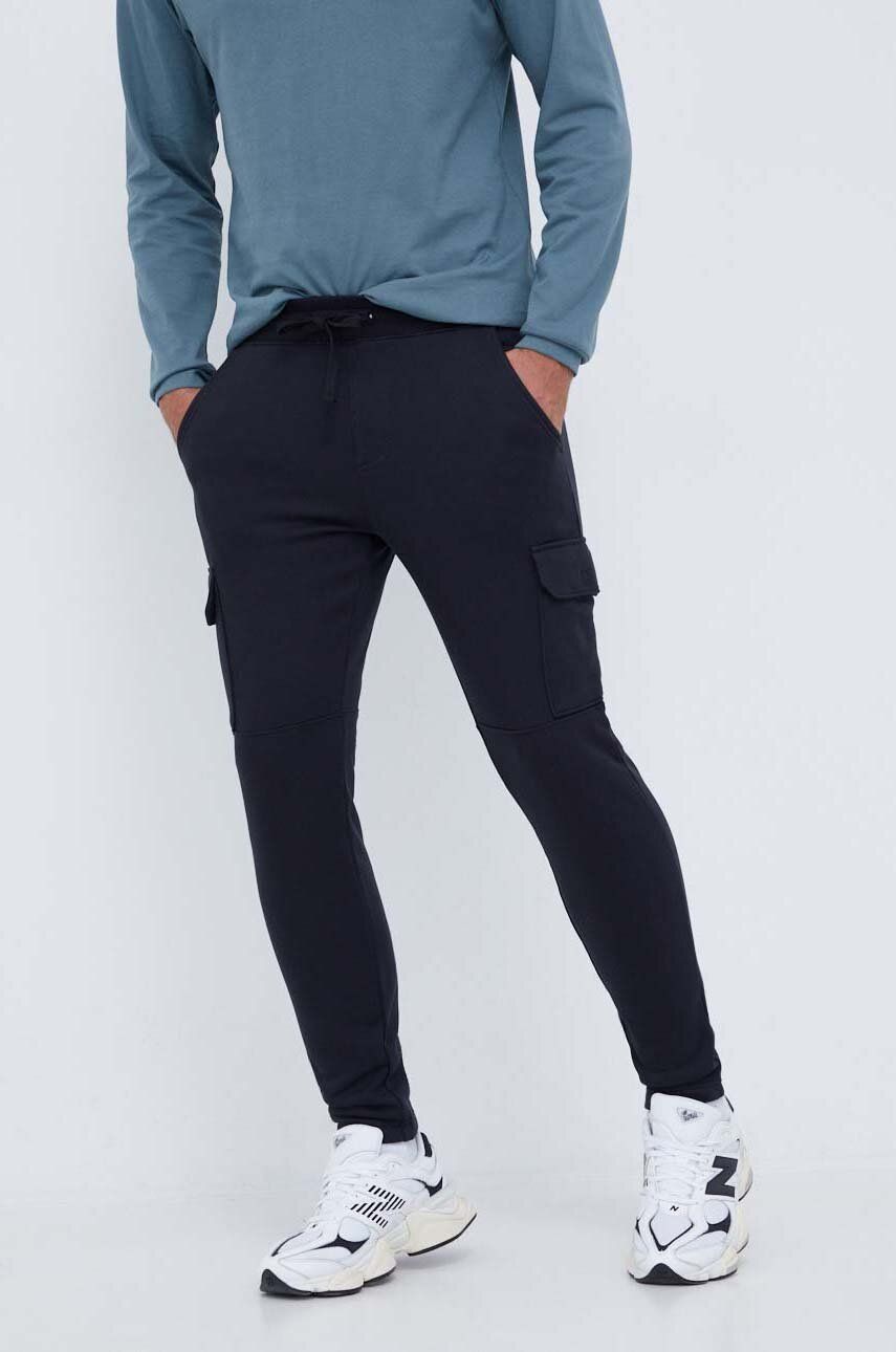 Columbia spodnie dresowe kolor czarny gładkie