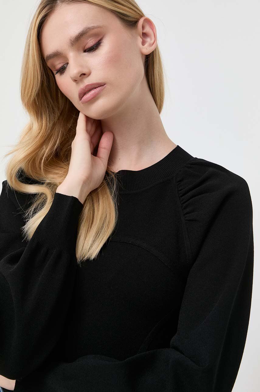 Karl Lagerfeld sweter damski kolor czarny lekki