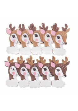 Naklejki 3D Z Pianki Jelonek Bambi 10Szt Dalprint