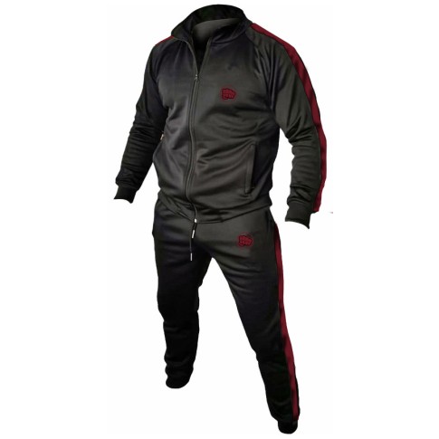 Dres Sportowy WarHouse Small Logo Komplet Black/Burgundy