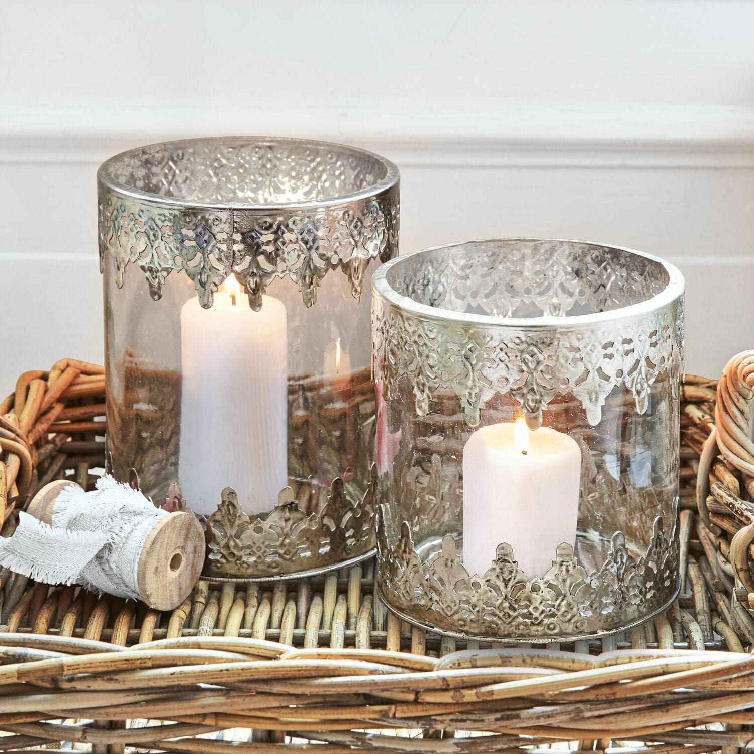 Świecznik, zestaw 2 szt. Lauriane
