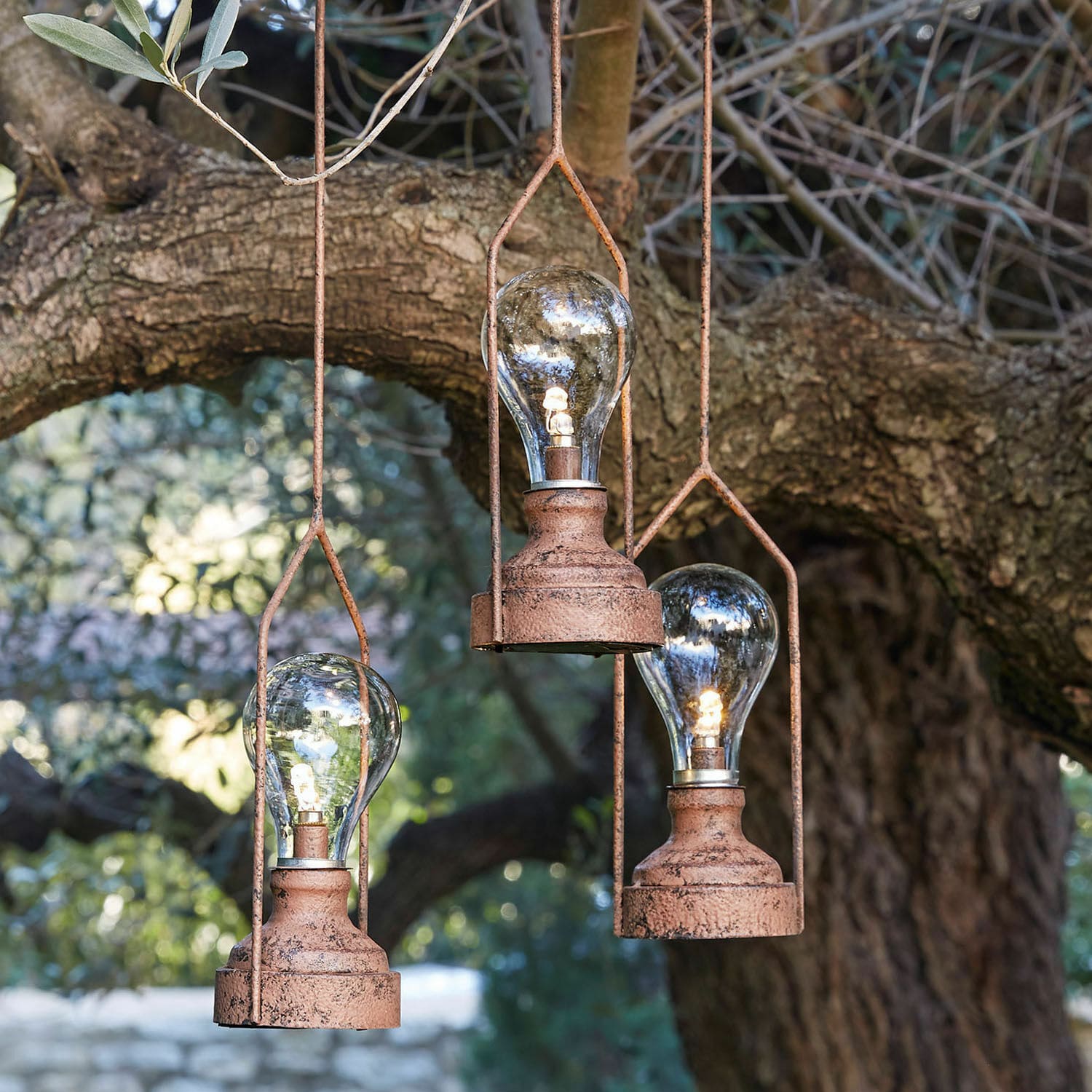 Wiszący lampion LED, zestaw 3 szt. Chambéry