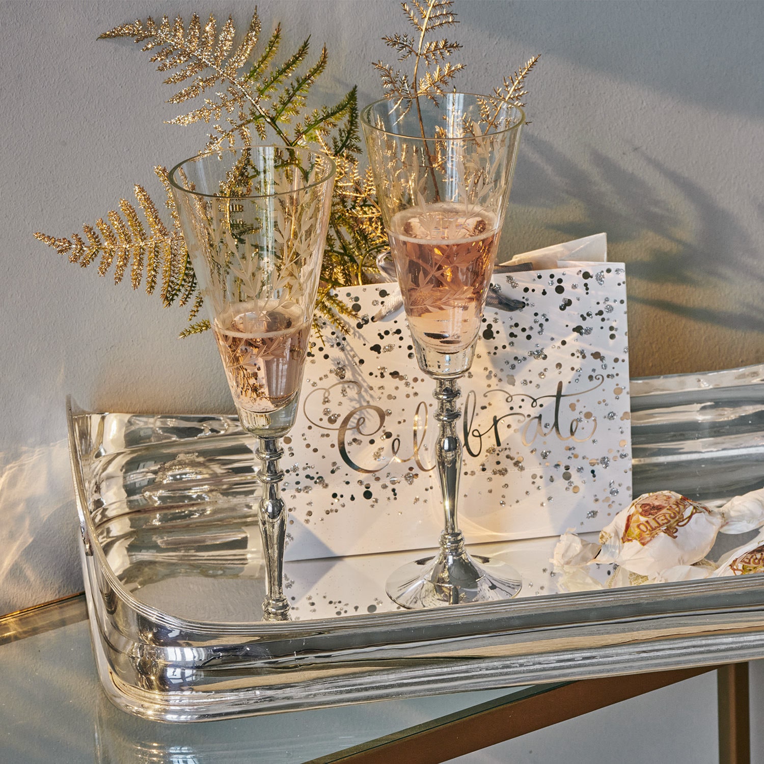 Kieliszek do szampana, zestaw 2 szt. Coralie