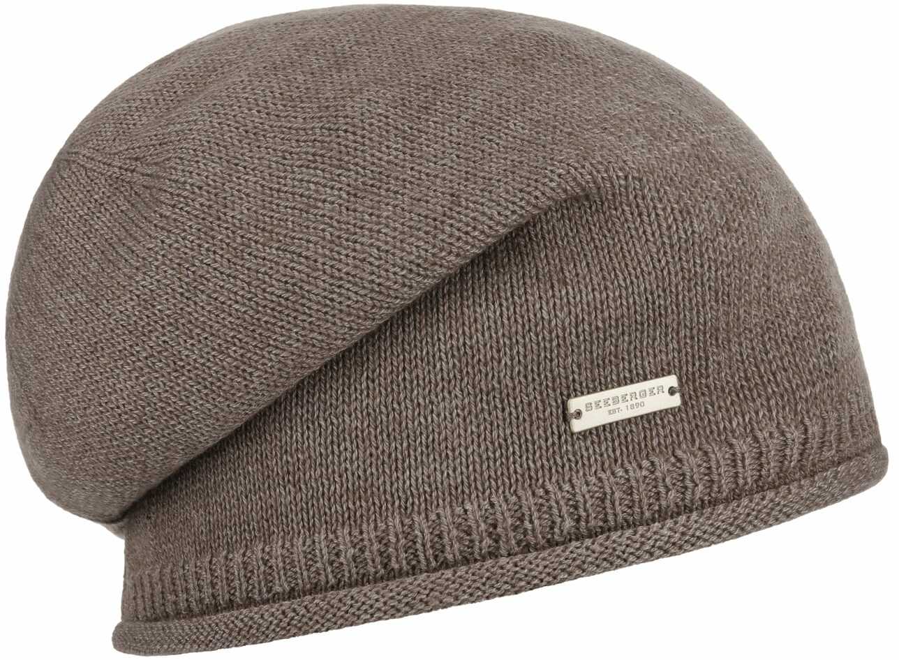 Czapka Beanie Dovera Headsock by Seeberger, szarobrązowy, One Size