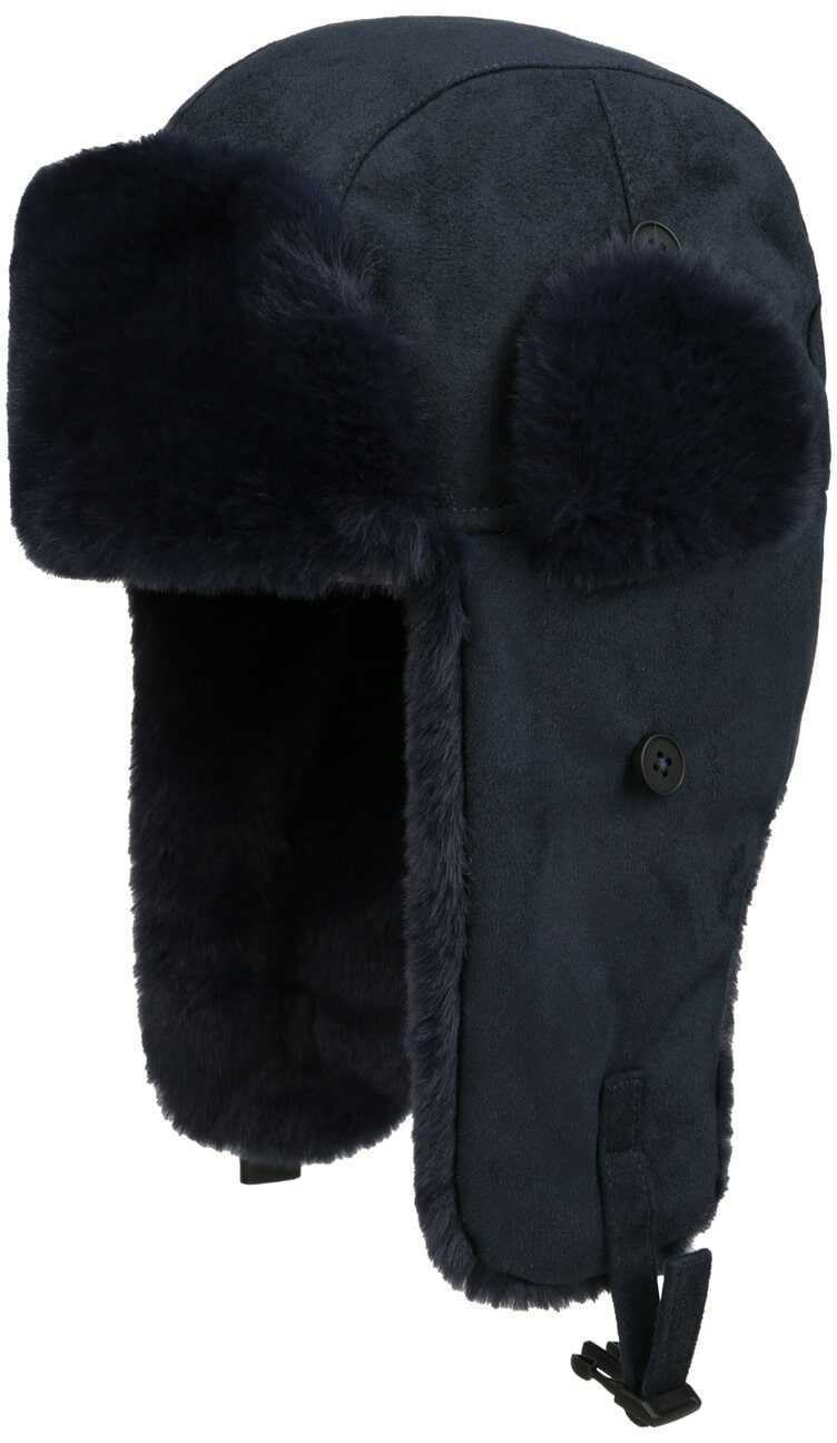 Czapka Pilotka Finola by Seeberger, ciemnoniebieski, M (56-57 cm)