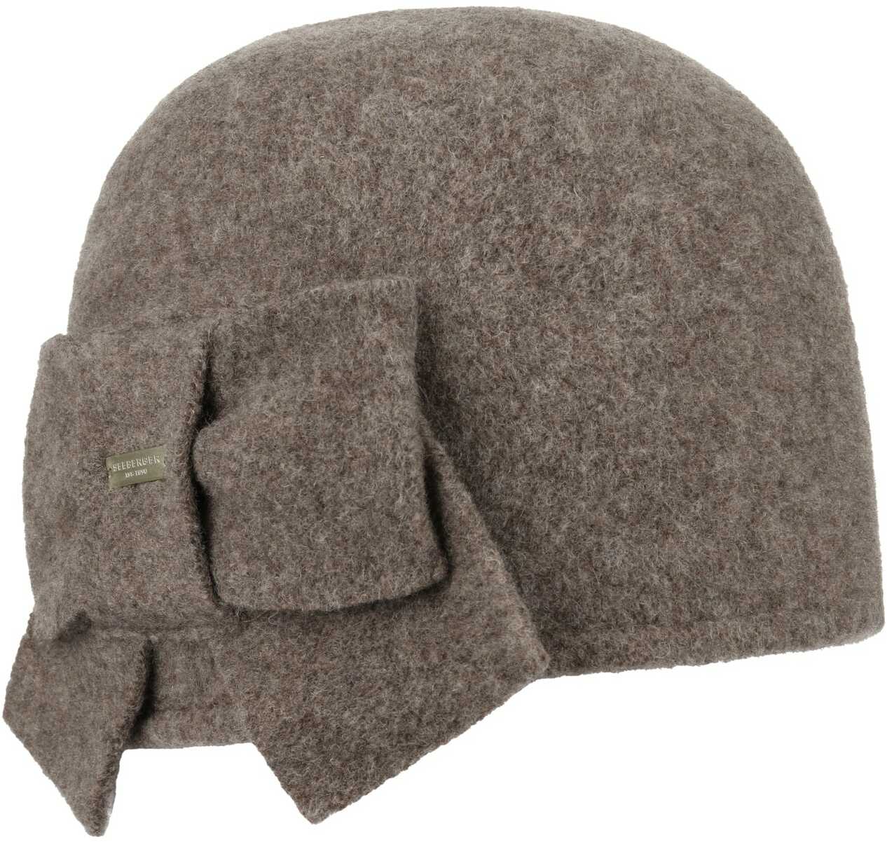 Czapka z Sukna Wełnianego Litika by Seeberger, szarobrązowy, One Size