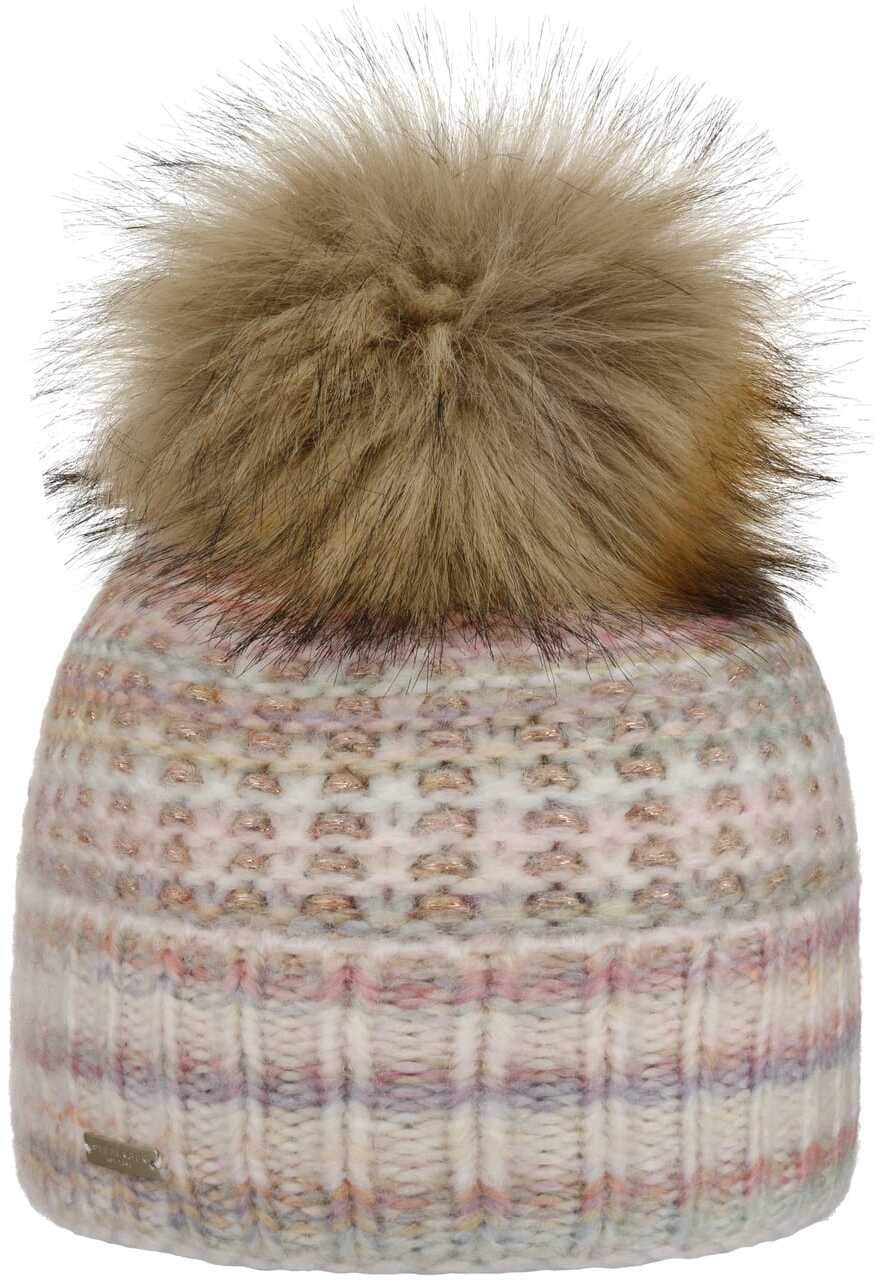 Czapka z Pomponem Pandina by Seeberger, różowy, One Size