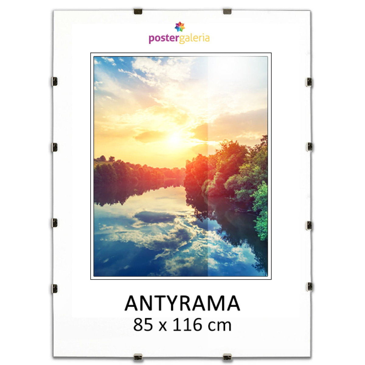 Antyrama plexi w rozmiarze 85x116 cm