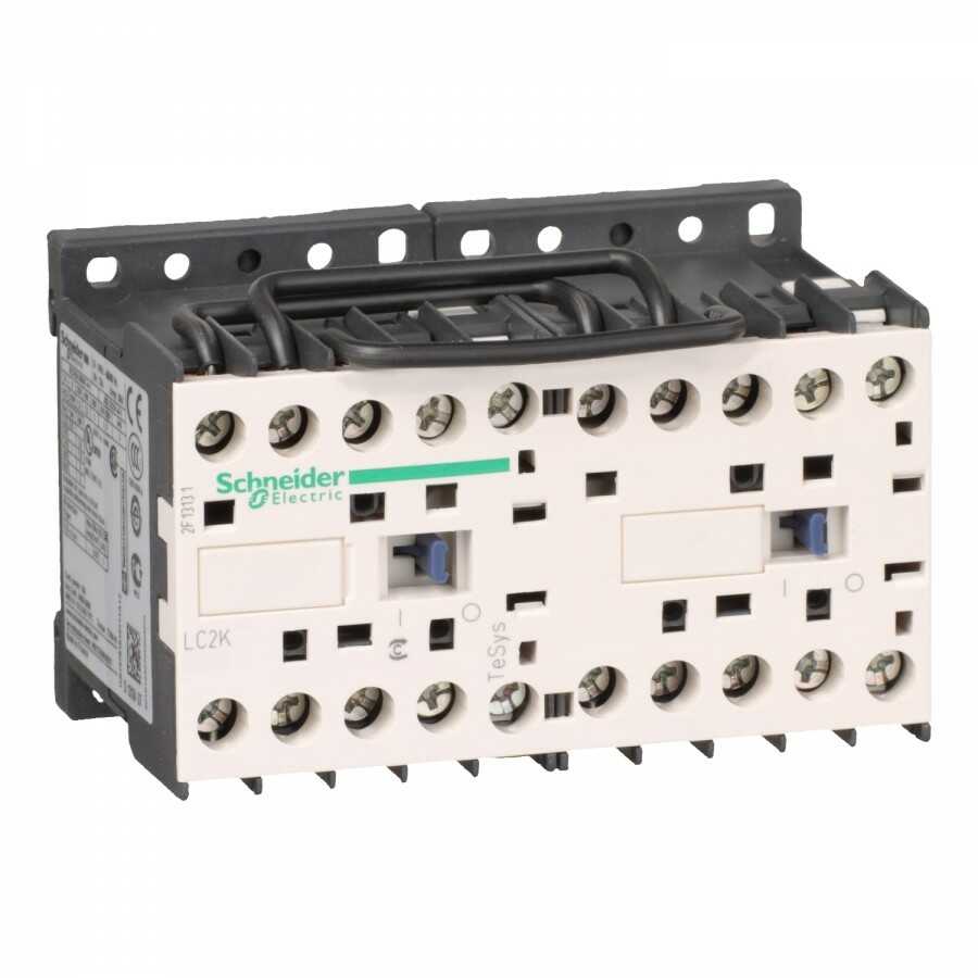 Schneider Electric Stycznik nawrotny miniaturowy I=6A [AC-3] styk pom 1 NO nap.cewki 220-230 VAC LC2K0610M7 LC2K0610M7