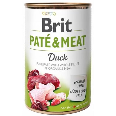 Brit Pate & Meat Dog Duck KACZKA 400g  od 95zł +DO 3% ZWROTU W PROGRAMIE LOJALNOŚCIOWYM PATE-400-DUCK