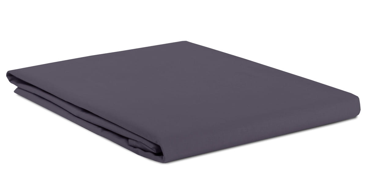 Prześcieradło bawełna 80x160 bez gumki grafitowe Semplice