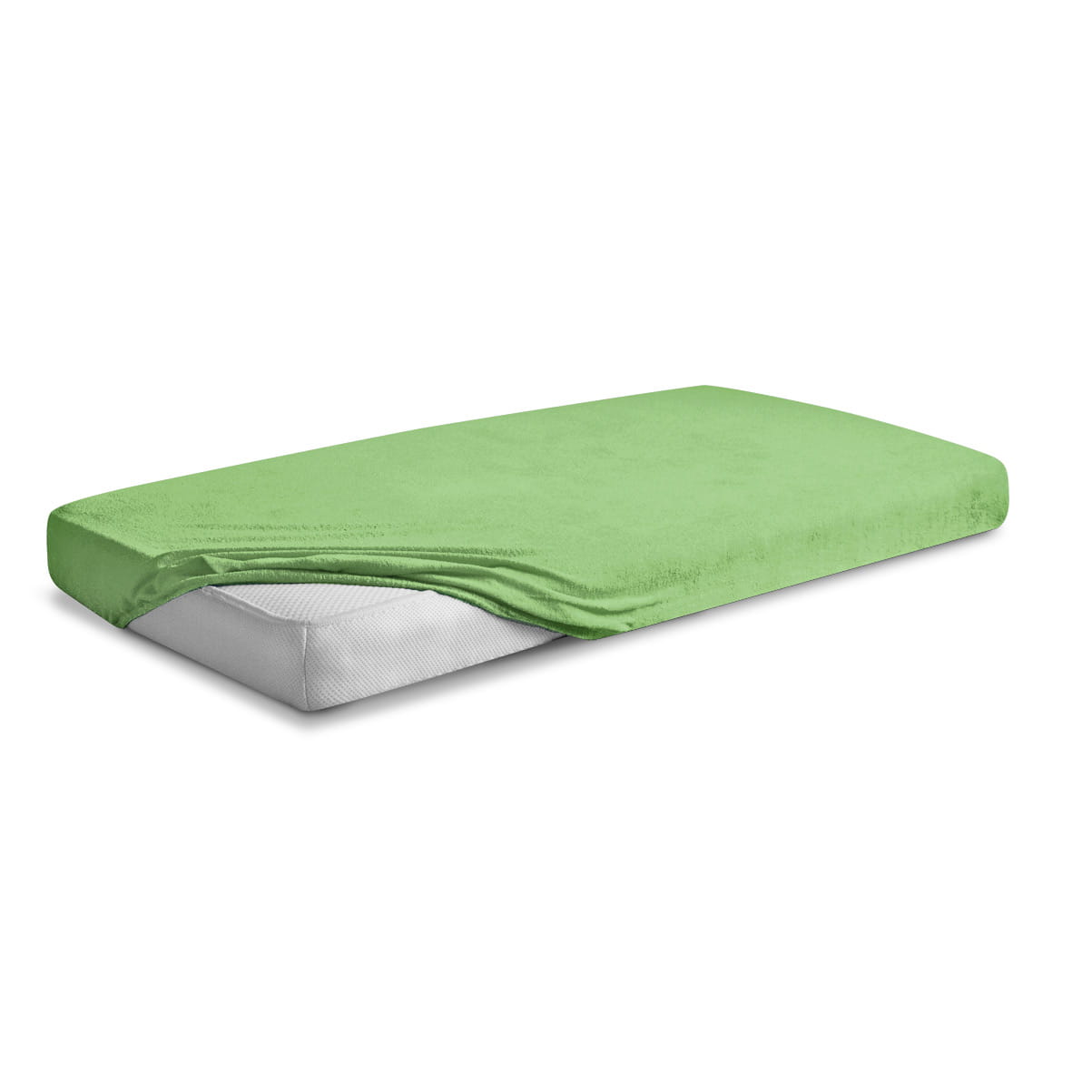 Prześcieradło Frotte 160x200 Premium z gumką zielone Matex