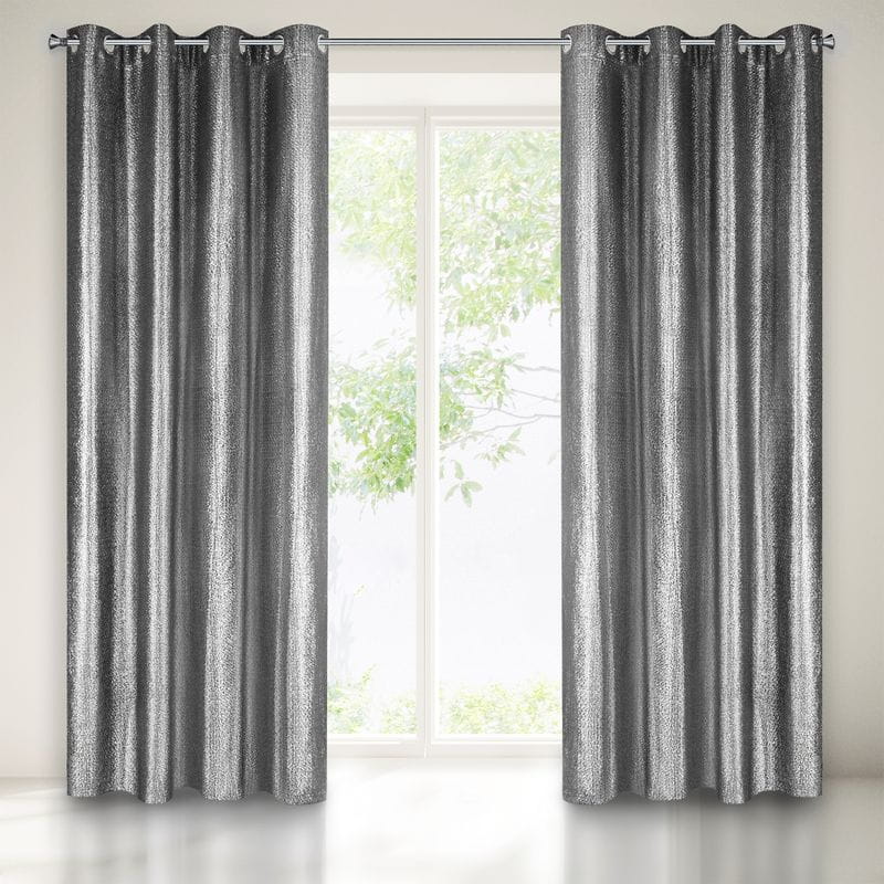 Zasłona Glossy 140x250 Czarna Eurofirany
