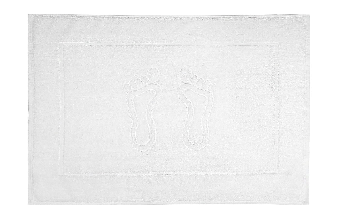 Dywanik 50x70 biały hotelowy łazienkowy - stopki