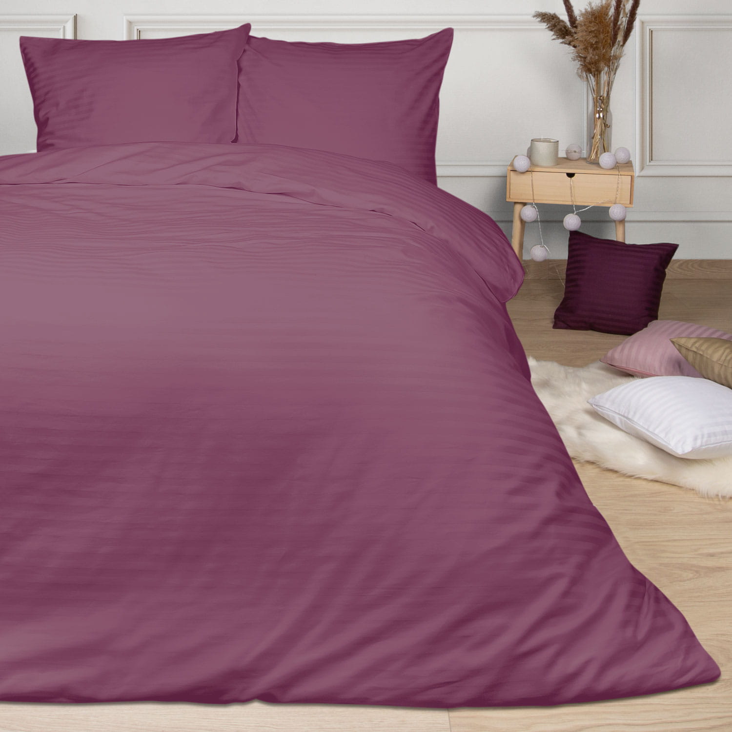 Pościel satynowa 160x200 Vivario Rose Darymex