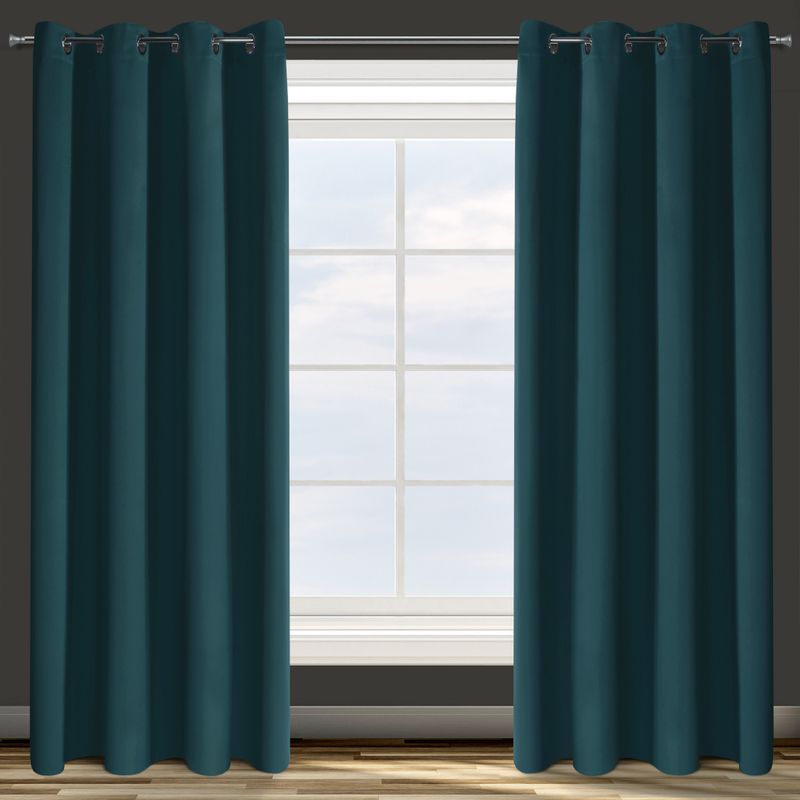 Zasłona Parisa 135x250 Ciemnoturkusowa Eurofirany