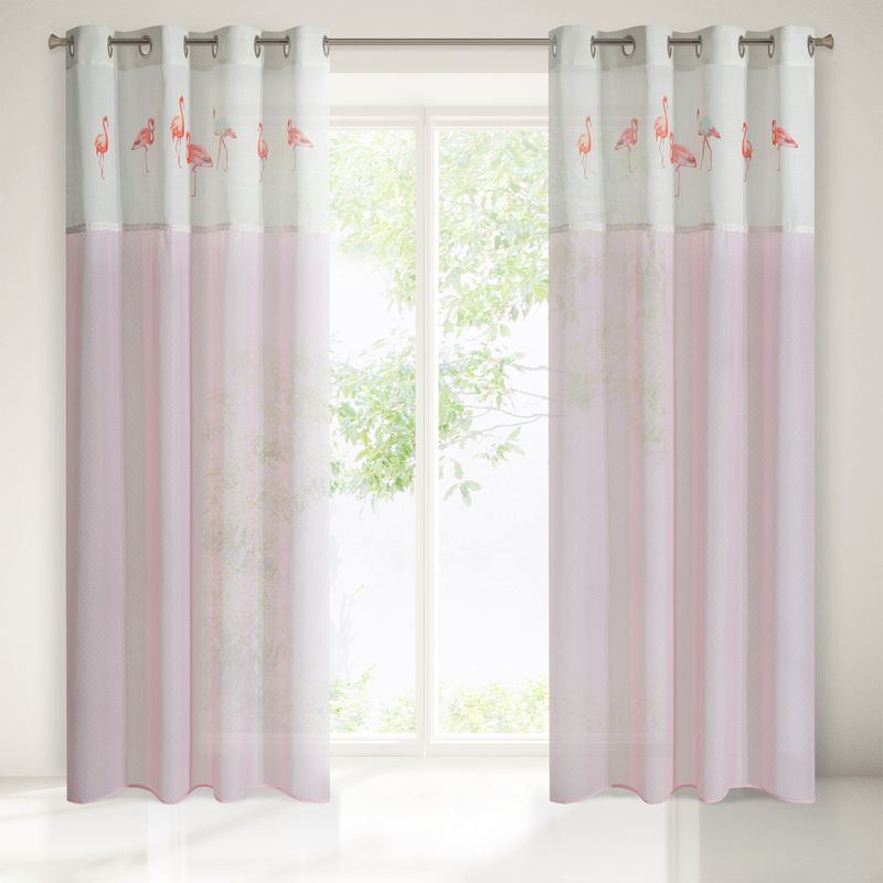 Zasłona Flamingo 140x250 Różowa Eurofirany