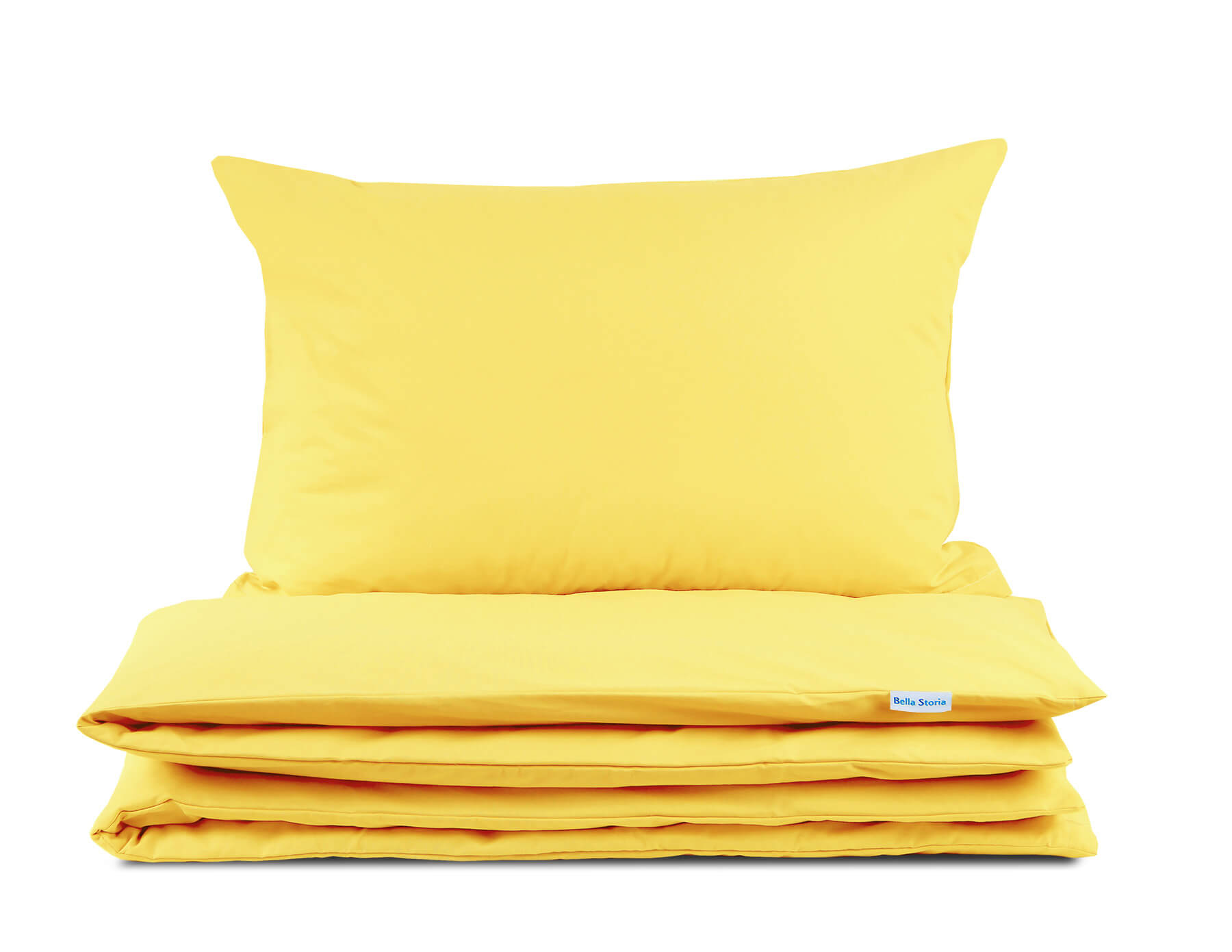 Pościel dziecięca 100x135 bawełniana żółta z plecaczkiem