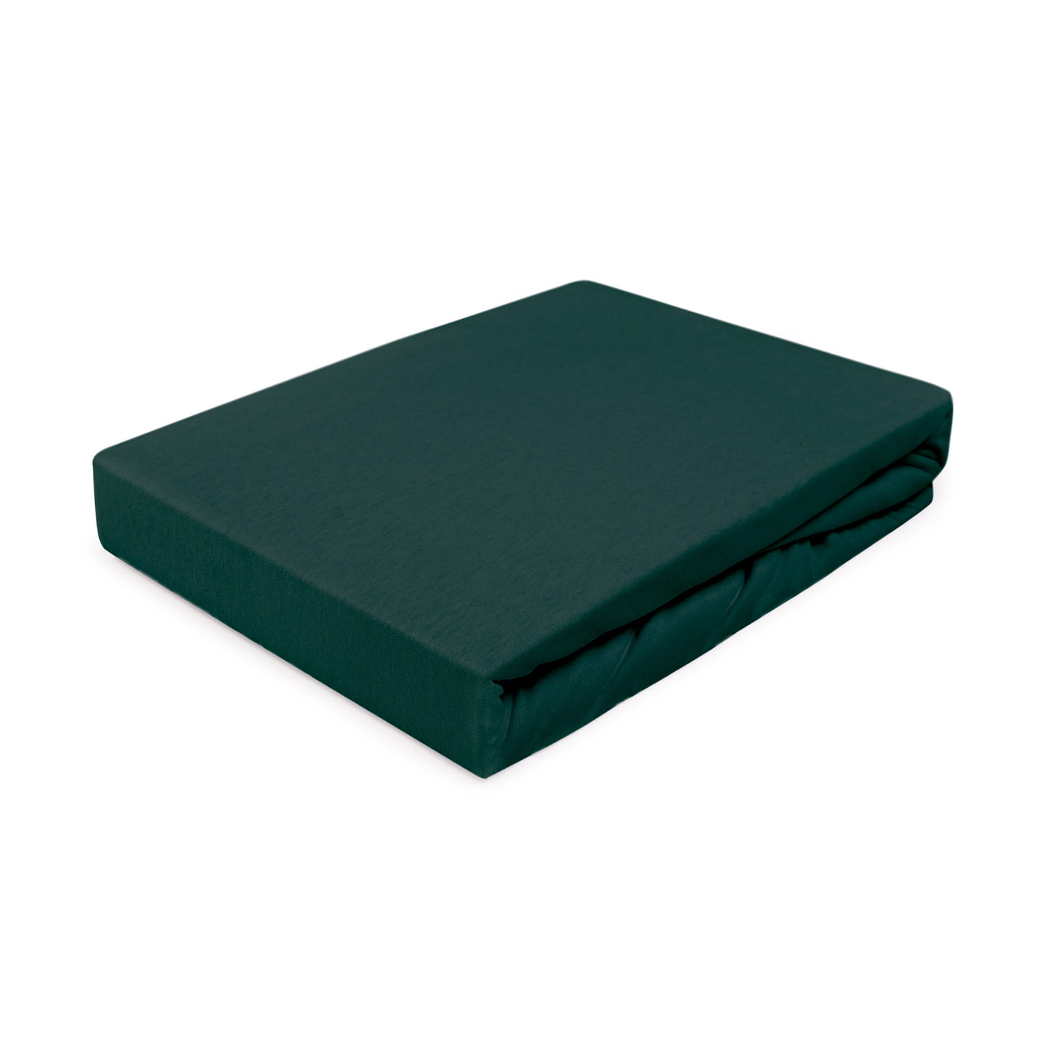 Prześcieradło jersey 180x200 z gumką zieleń butelkowa Darymex