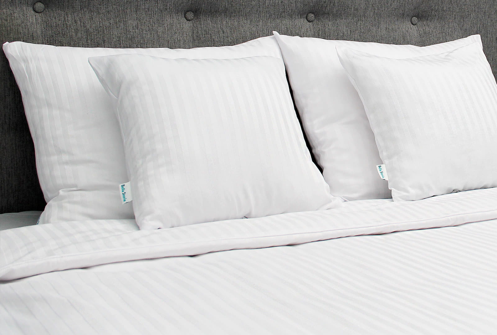 Komplet pościeli 180x200 adamaszkowej białej - bawełna