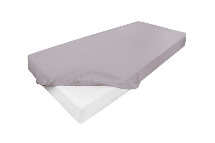 Wysokie prześcieradło 120x200+30cm jersey z lycrą jasnoszare