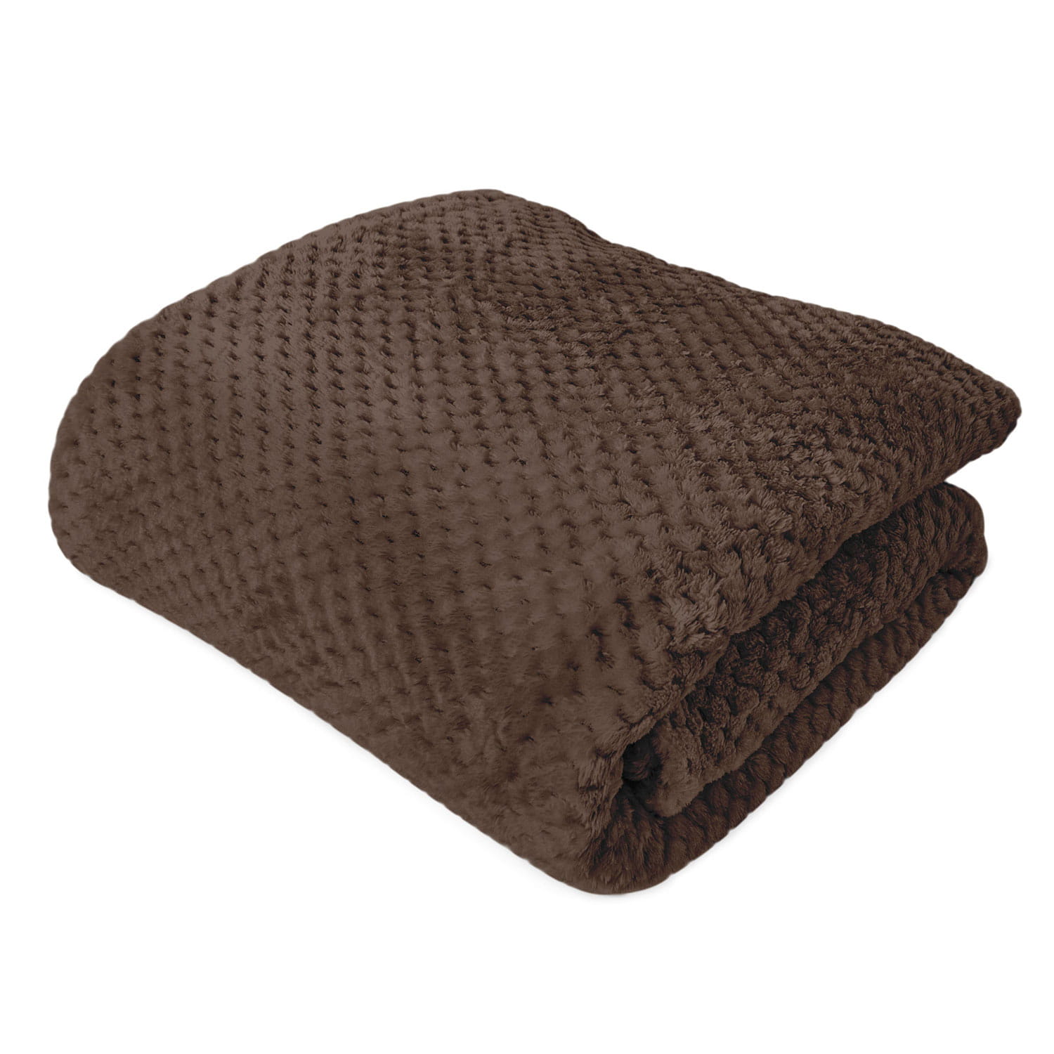 Koc 200x220 Żakardowy Amorro Ciemny Brąz Darymex