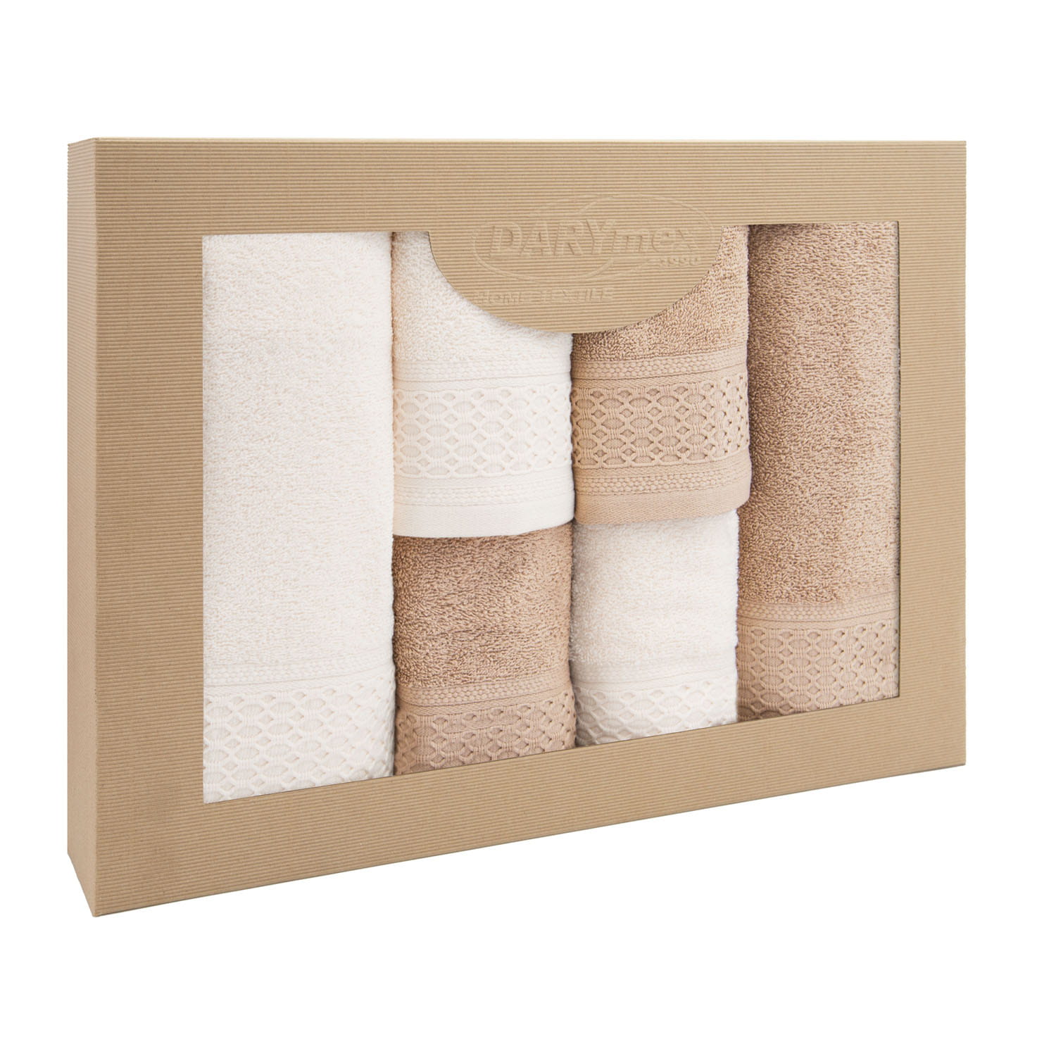 Zestaw 6 ręczników Solano Krem + Cappuccino Darymex