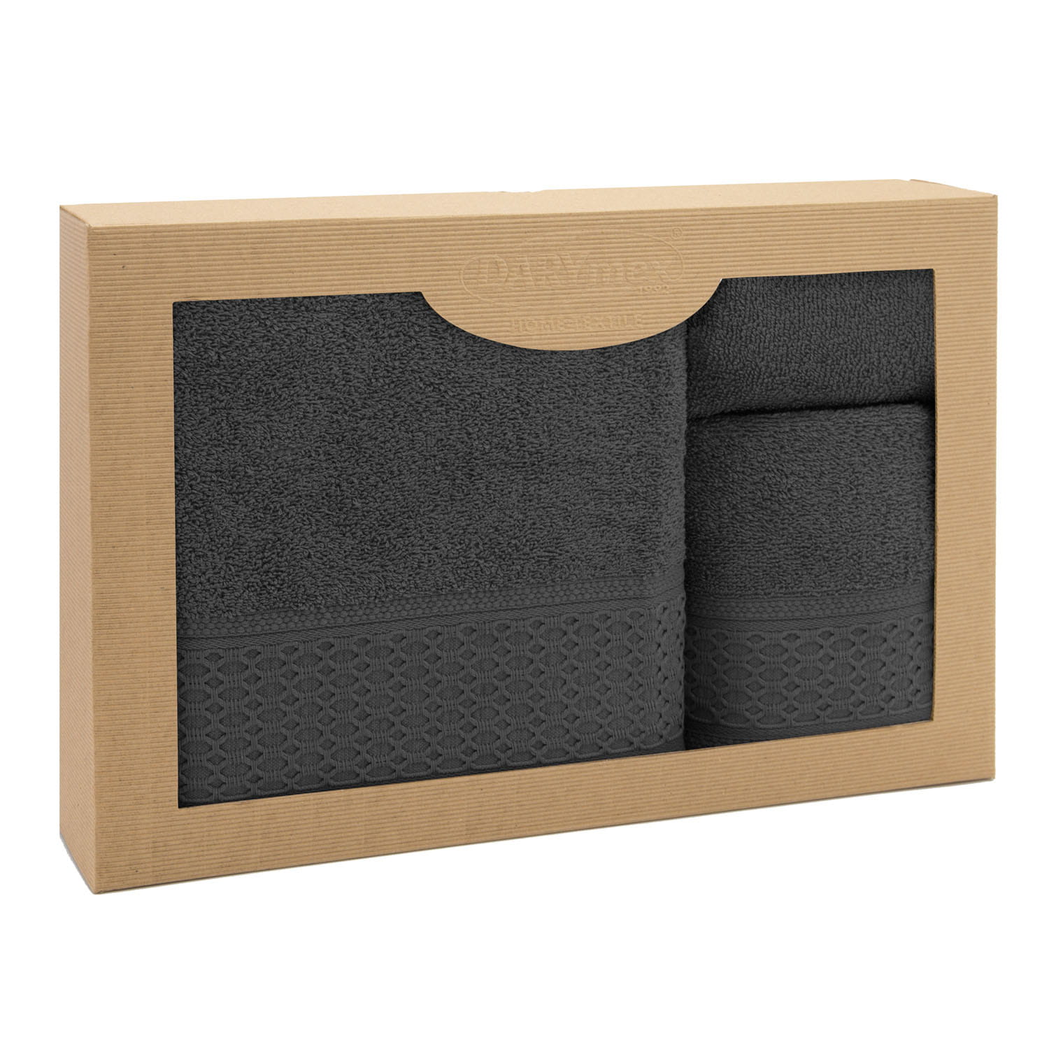 Zestaw 3 ręczników Solano Ciemny Popiel 30x50+50x90+70x140 Darymex