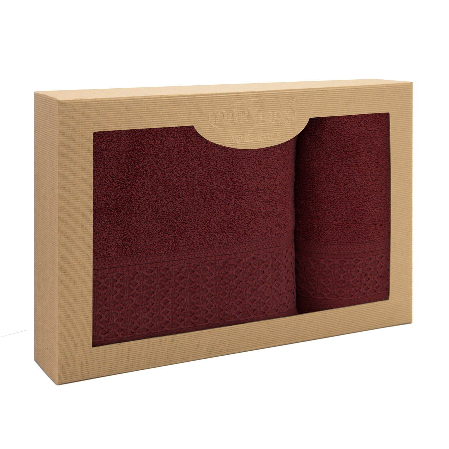 Zestaw 2 ręczników Solano Bordo 50x90+70x140 Darymex