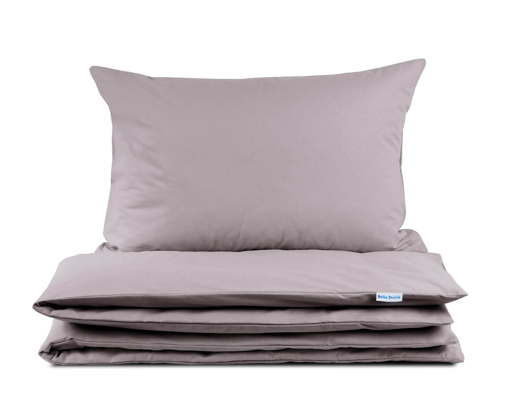 Pościel dziecięca 100x135 bawełniana szara z plecaczkiem