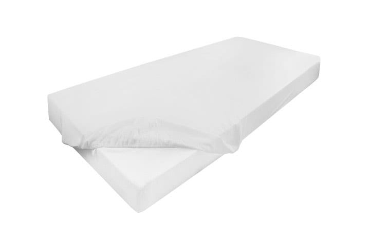 Wysokie prześcieradło 180x200+30cm jersey z lycrą białe