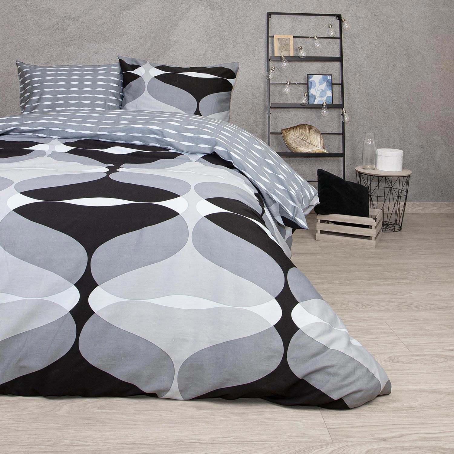 Pościel satynowa 160x200 Geometrico Darymex