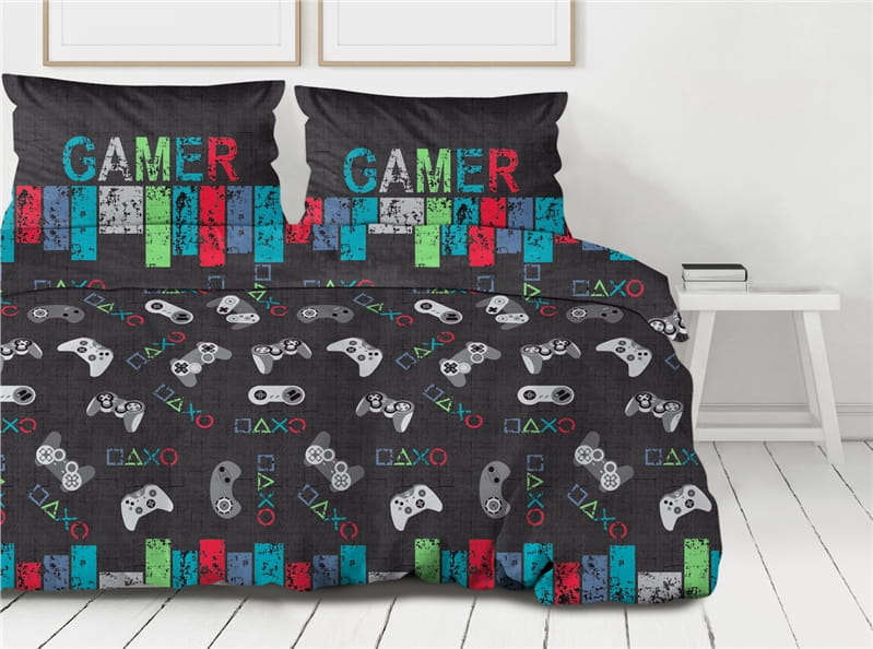 Pościel 160x200 bawełna Gamer Premium Bielbaw