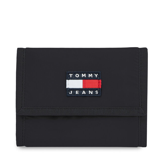 Portfel męski Tommy Jeans Tjm Heritage Trifold AM0AM11714 Black BDS