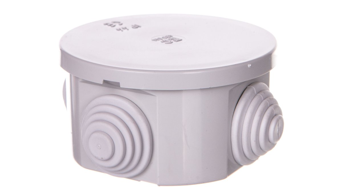 ELETTROCANALI Puszka natynkowa okrągła samogasnąca 960 stopni C seria 400A IP44fi65x35 EC400C1A