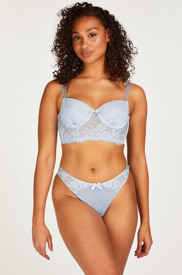 Hunkemöller Stringi Thong Niebieski